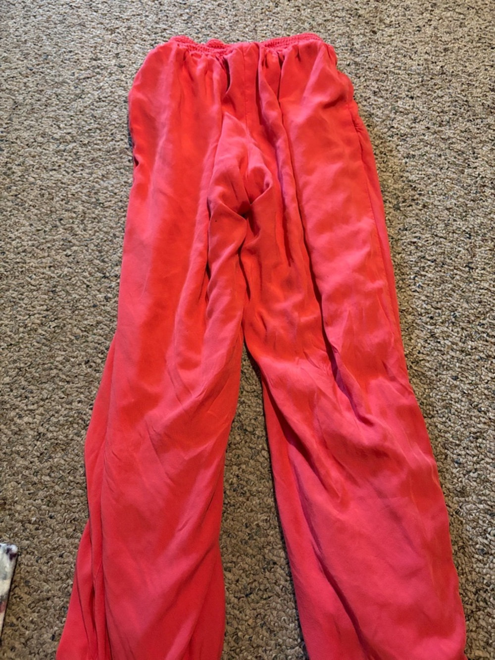 Pink Lily women’s  Coral-Red Elastic Waist Joggers - Picture 3 of 3
